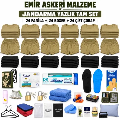 Emir 24’er Adet İç Giyimli Jandarma Yazlık Tam Asker Seti