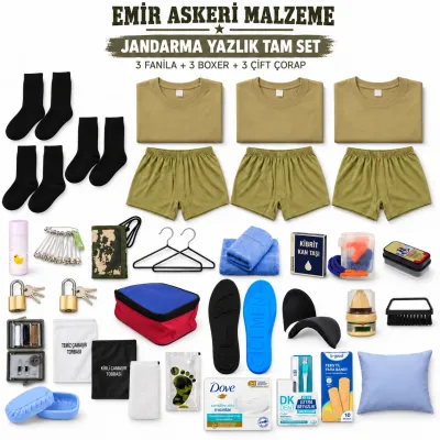 Emir 3’er Adet İç Giyimli Jandarma Yazlık Tam Asker Seti