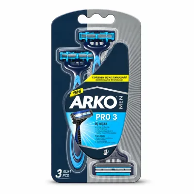 Arko T3 Pro Tıraş Bıçağı 3’lü